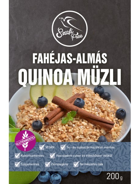 SZAFI FREE ŠKORICOVO-JABLKOVÁ QUINOA MÜSLI 200g